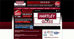 Desktop Screenshot of hartleyglass.com.au